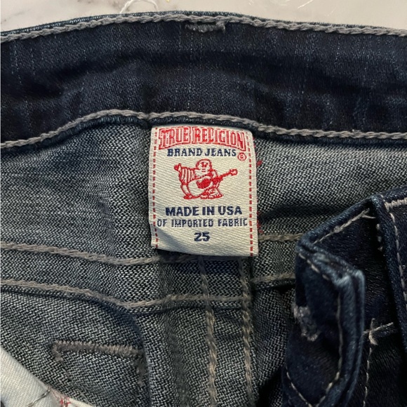 Dark blue True Religion ripped jeans, vintage, size: 25, Mid rise, curvy - Picture 3 of 3